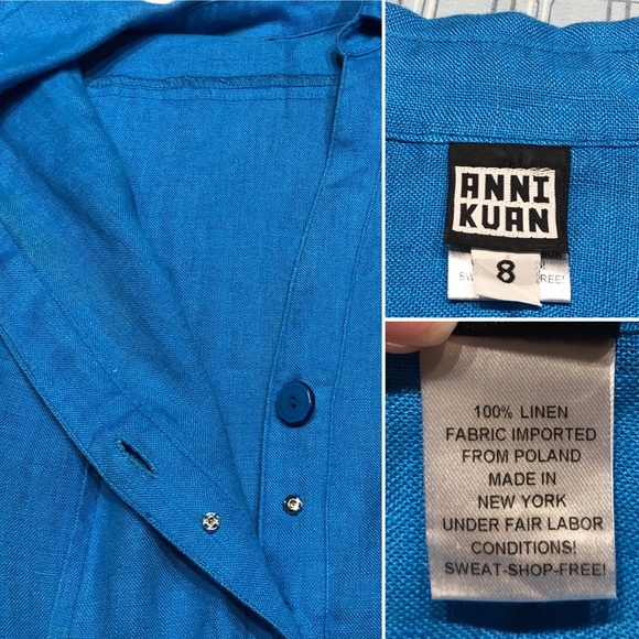 ANNI KUAN Turquoise Dress - Picture 5 of 6